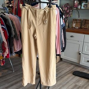 INC International Concepts Tan Belted Pants